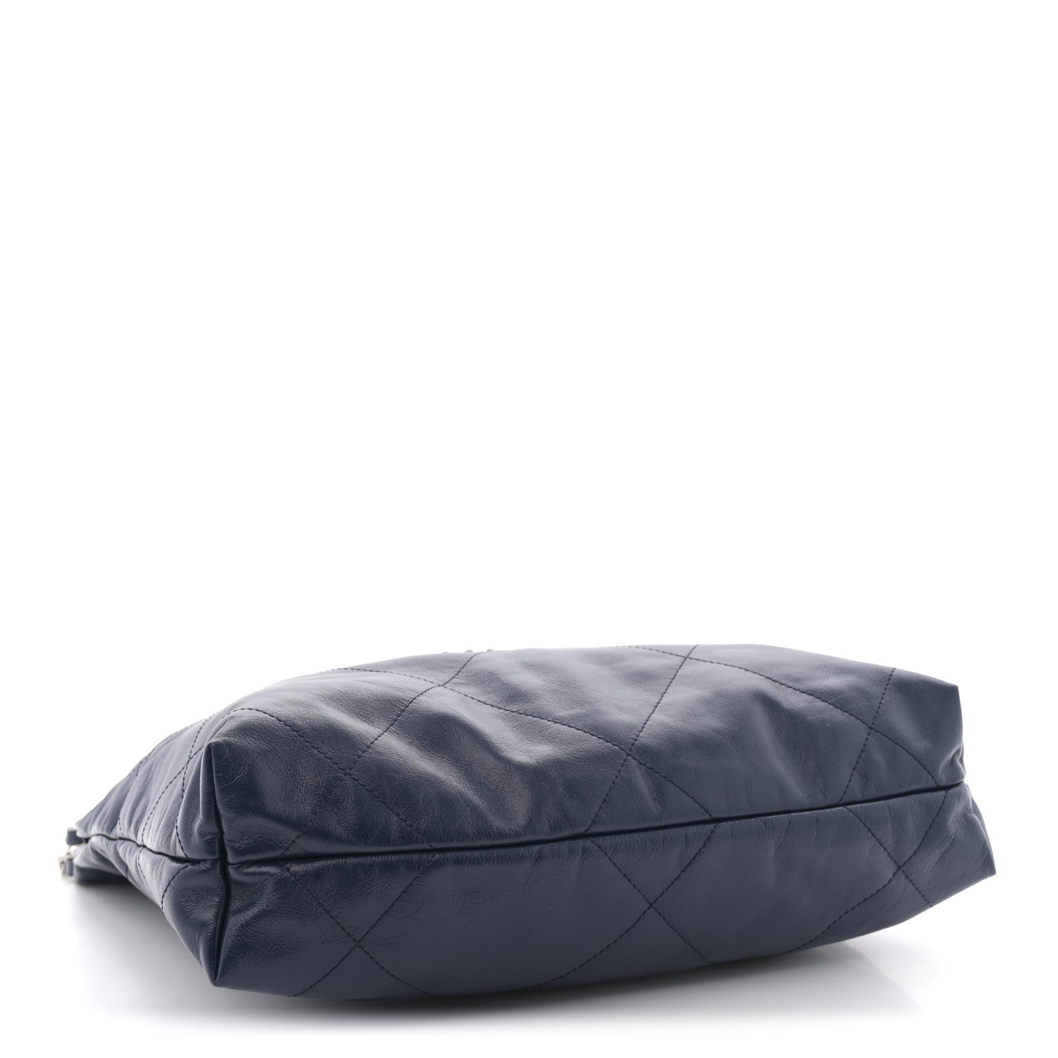 Chanel Shiny Calfskin Quilted Small Chanel 22 Navy 5 of 11