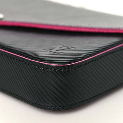 Louis Vuitton Epi Pochette Felicie Black Hot Pink 9 of 10