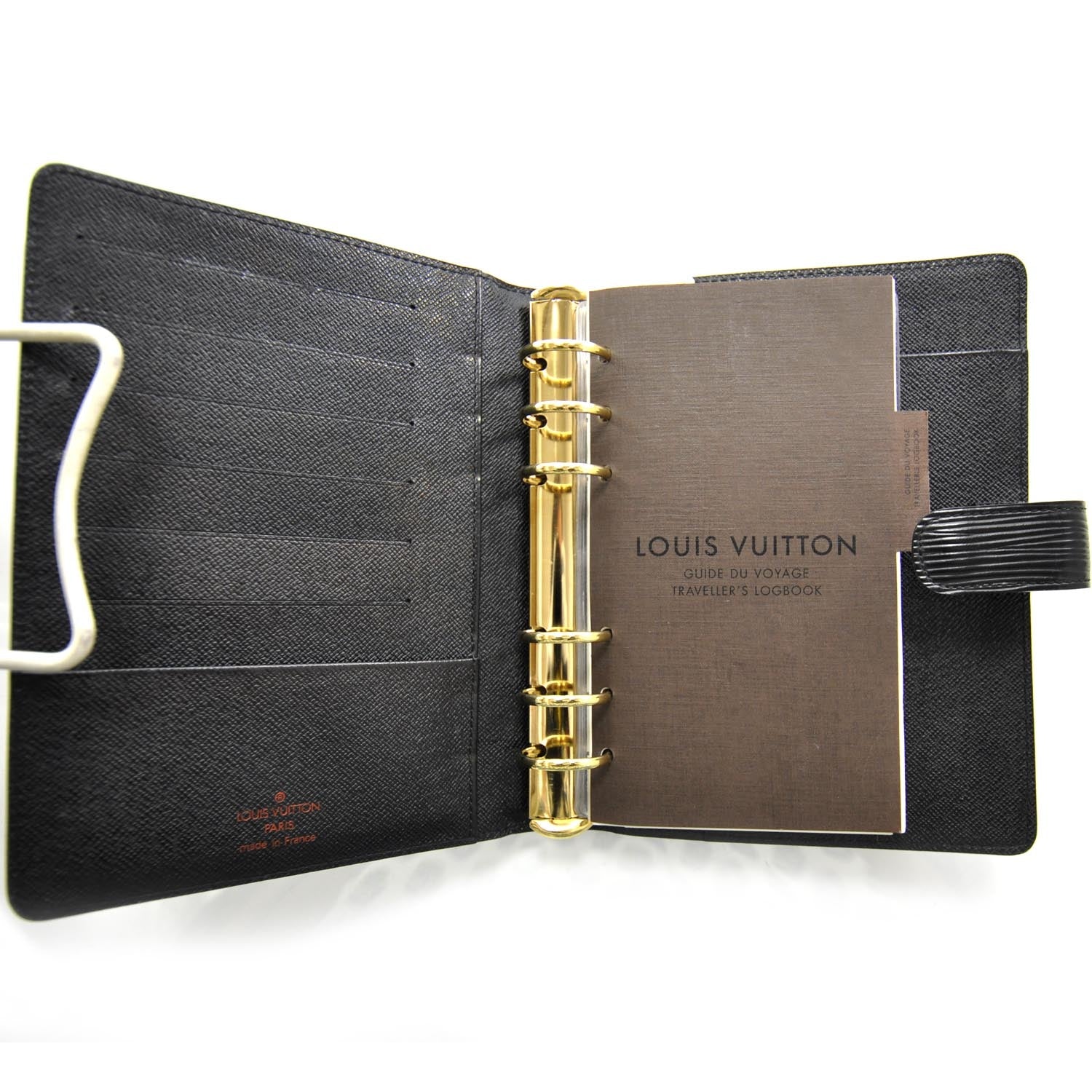 Louis Vuitton Epi Medium Ring Agenda Cover Black 5 of 7