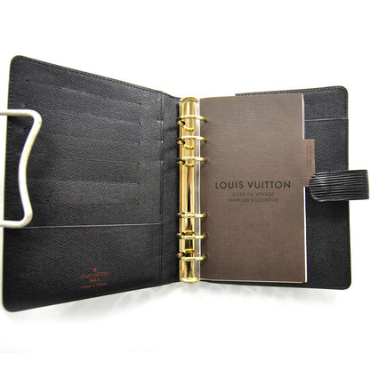 Louis Vuitton Epi Medium Ring Agenda Cover Black 5 of 7