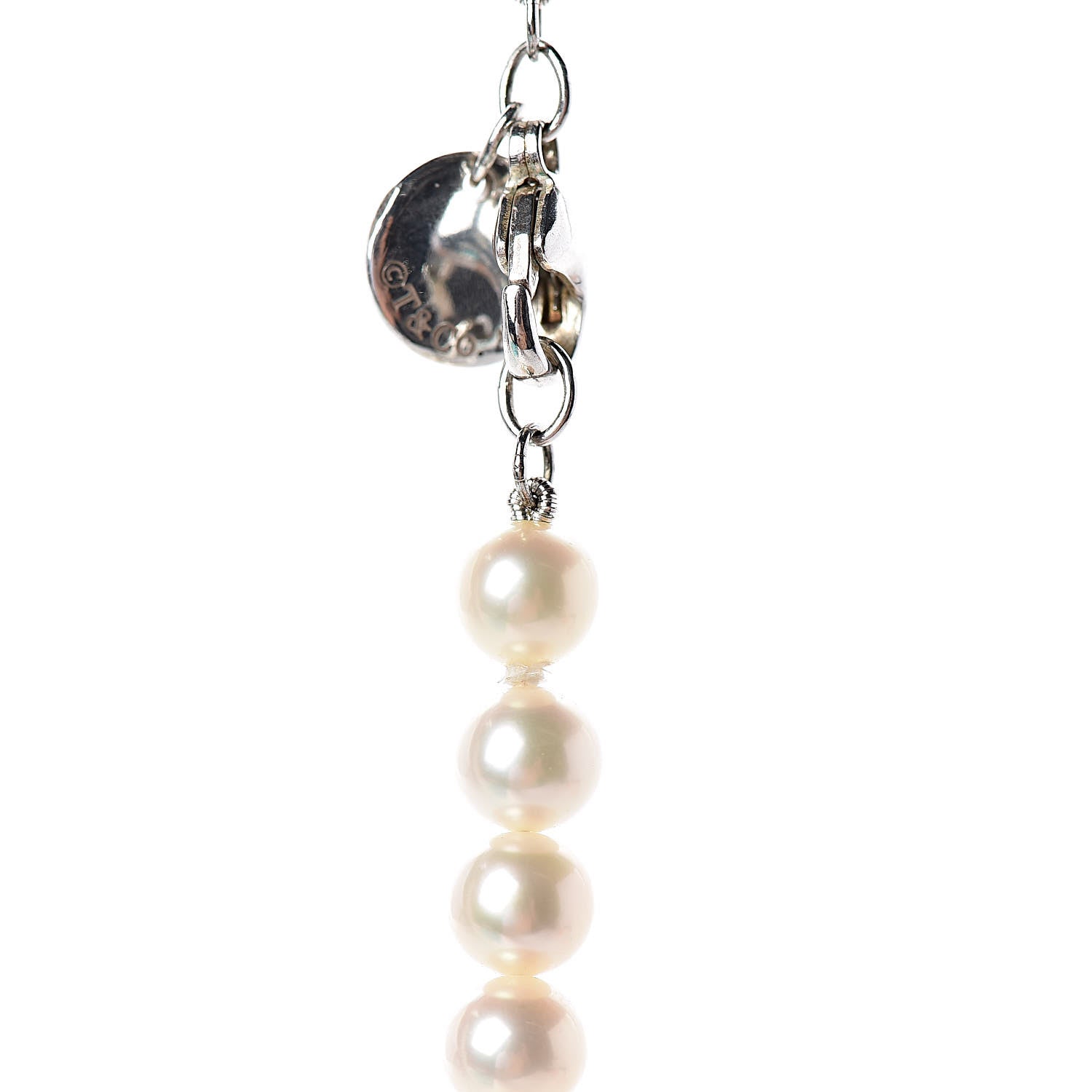 Tiffany Sterling Silver Freshwater Pearl 5-6mm Ziegfeld Necklace 5 of 5