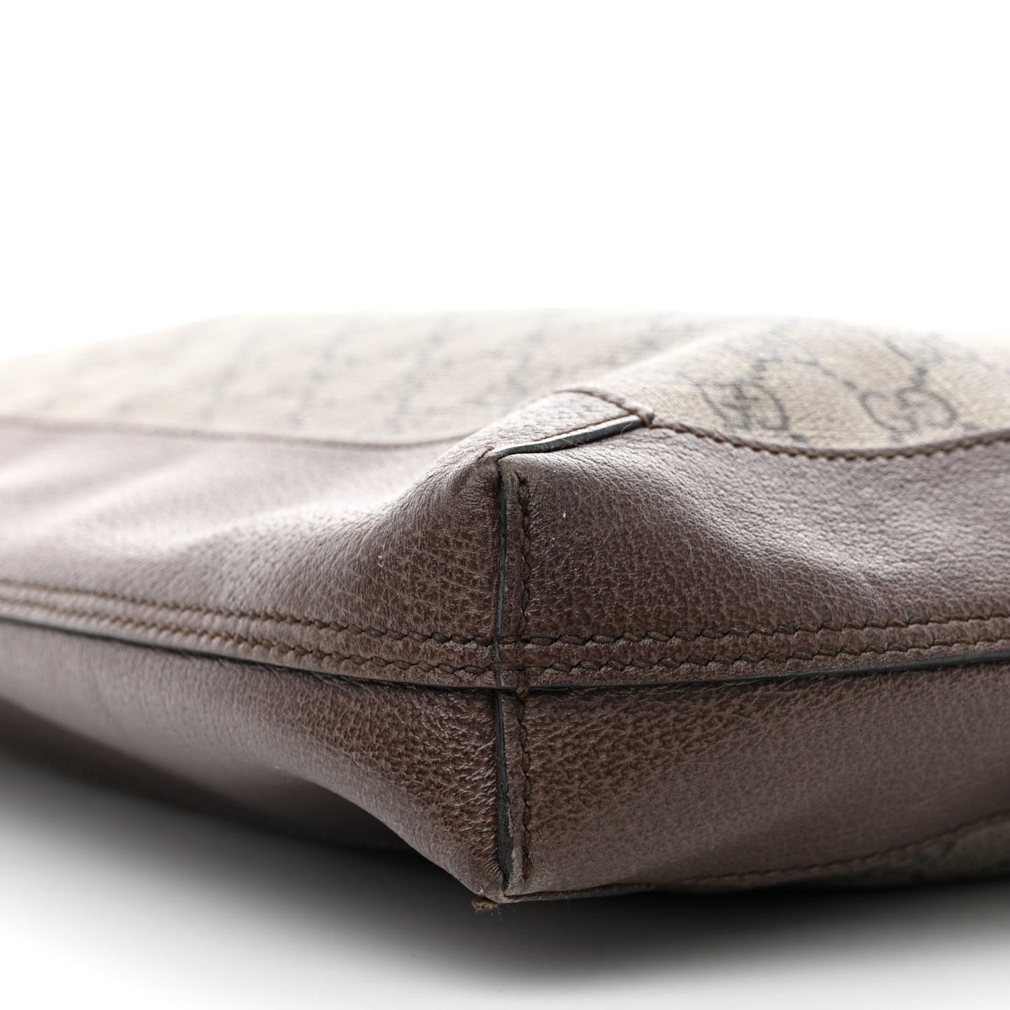 GG Supreme Monogram Web Large Ophidia Vertical Shopping Tote Brown