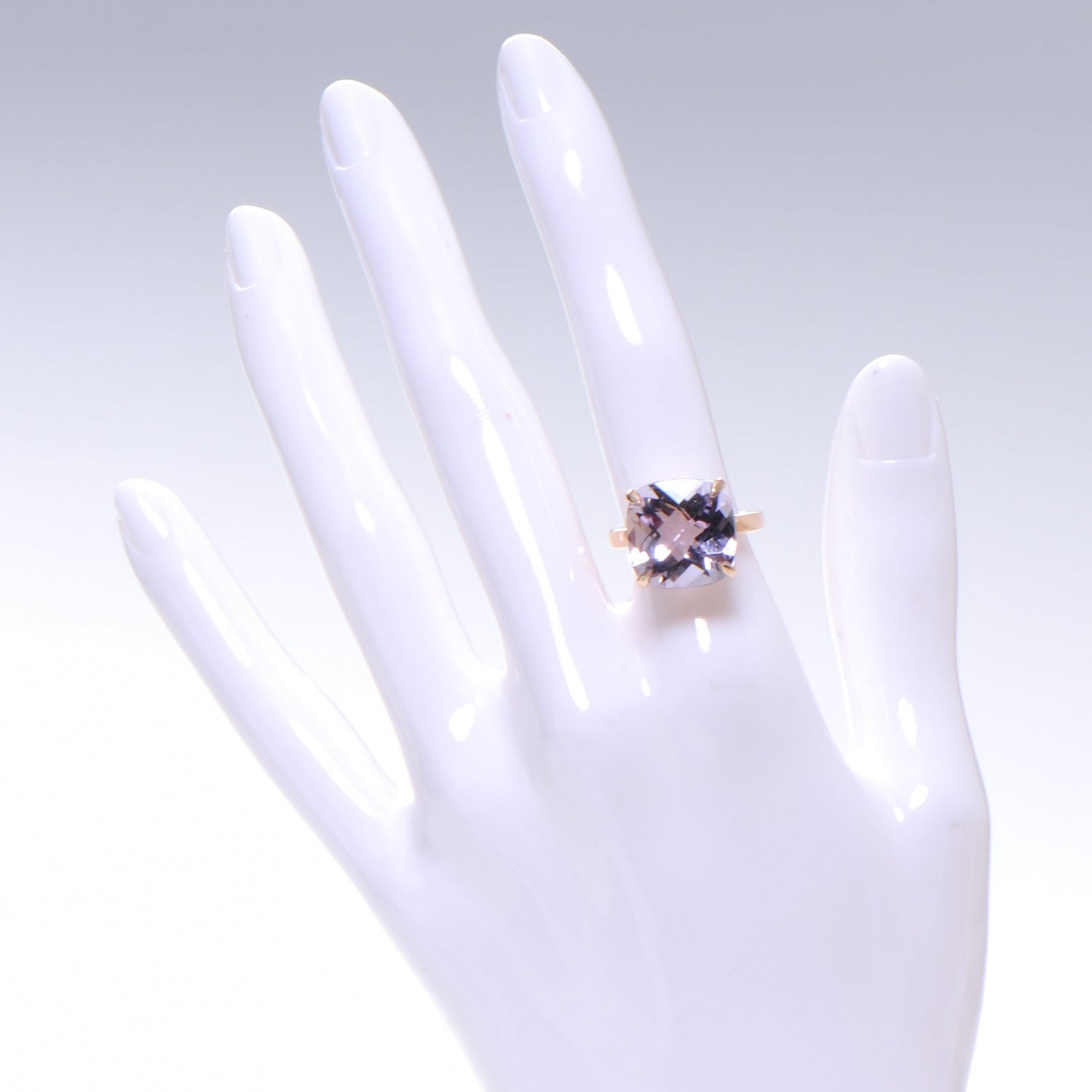 Tiffany 18K Rose Gold Amethyst Sparklers Cocktail Ring 52 6 2 of 6