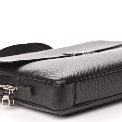 Louis Vuitton Epi Vassili PM Messenger Bag Black 12 of 13