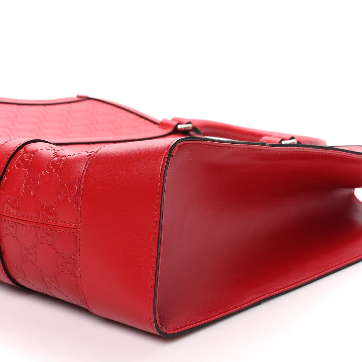 Guccissima Signature Briefcase  Red