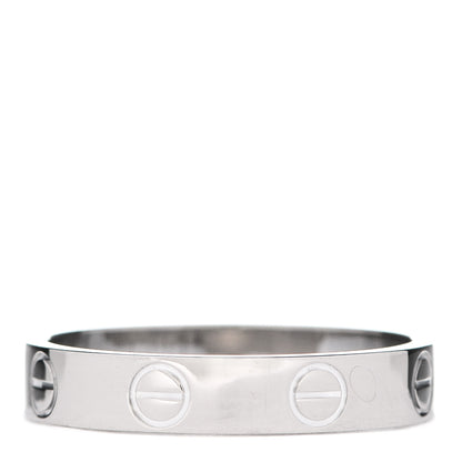 Cartier 18K White Gold 3.5mm LOVE Wedding Band Ring 52 6 3 of 5