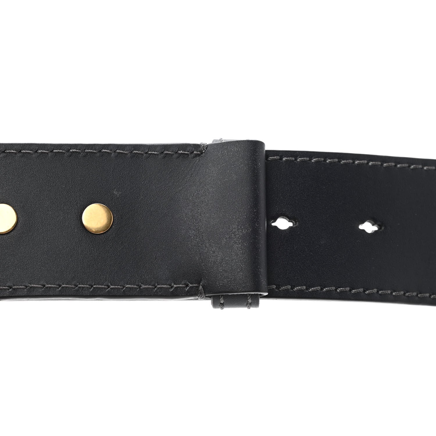 Christian Dior Calfskin D Fence Saddle Bag Adjustable Shoulder Strap Navy 5 of 5
