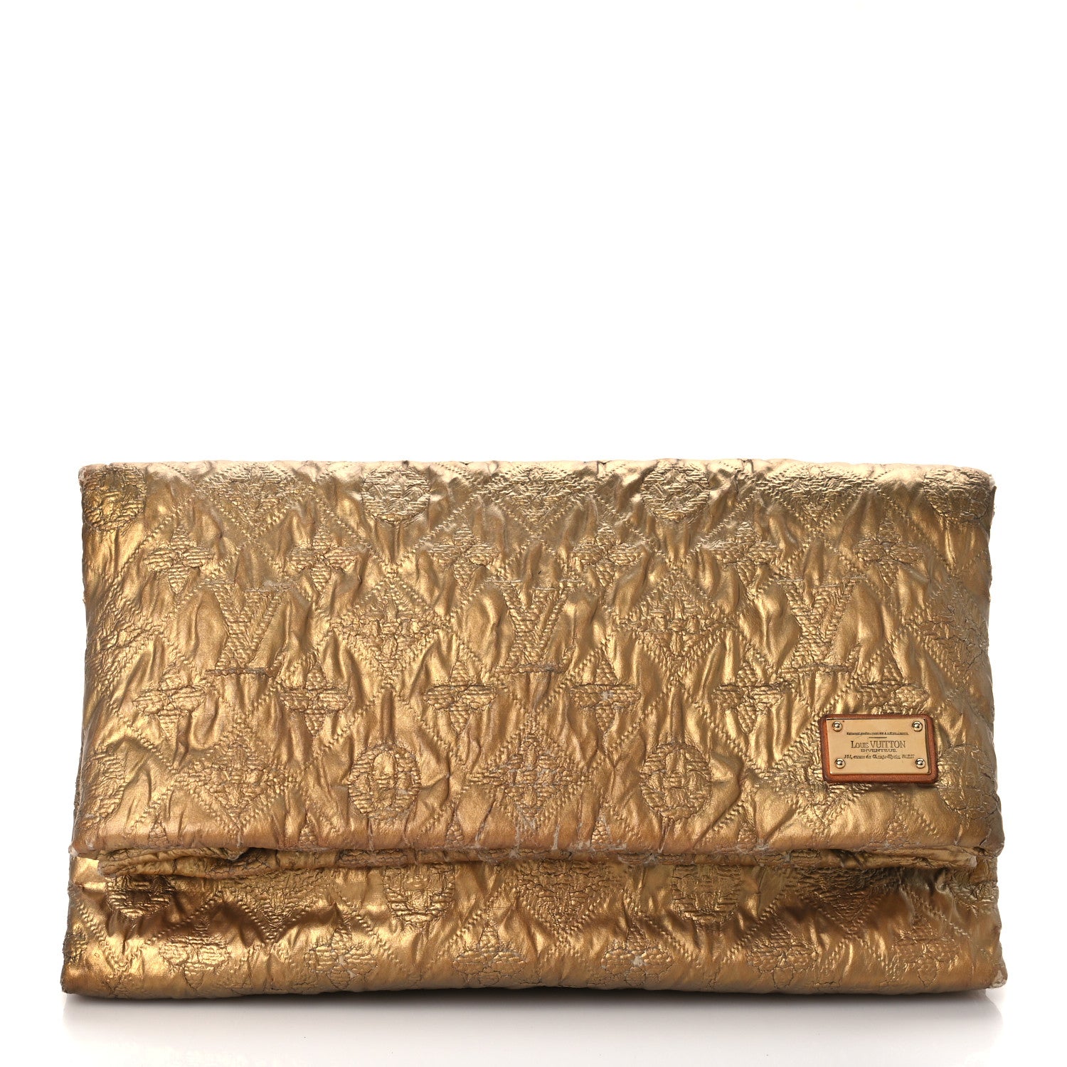 Louis Vuitton Jacquard Quilted Monogram Limelight Clutch PM Gold 1 of 13