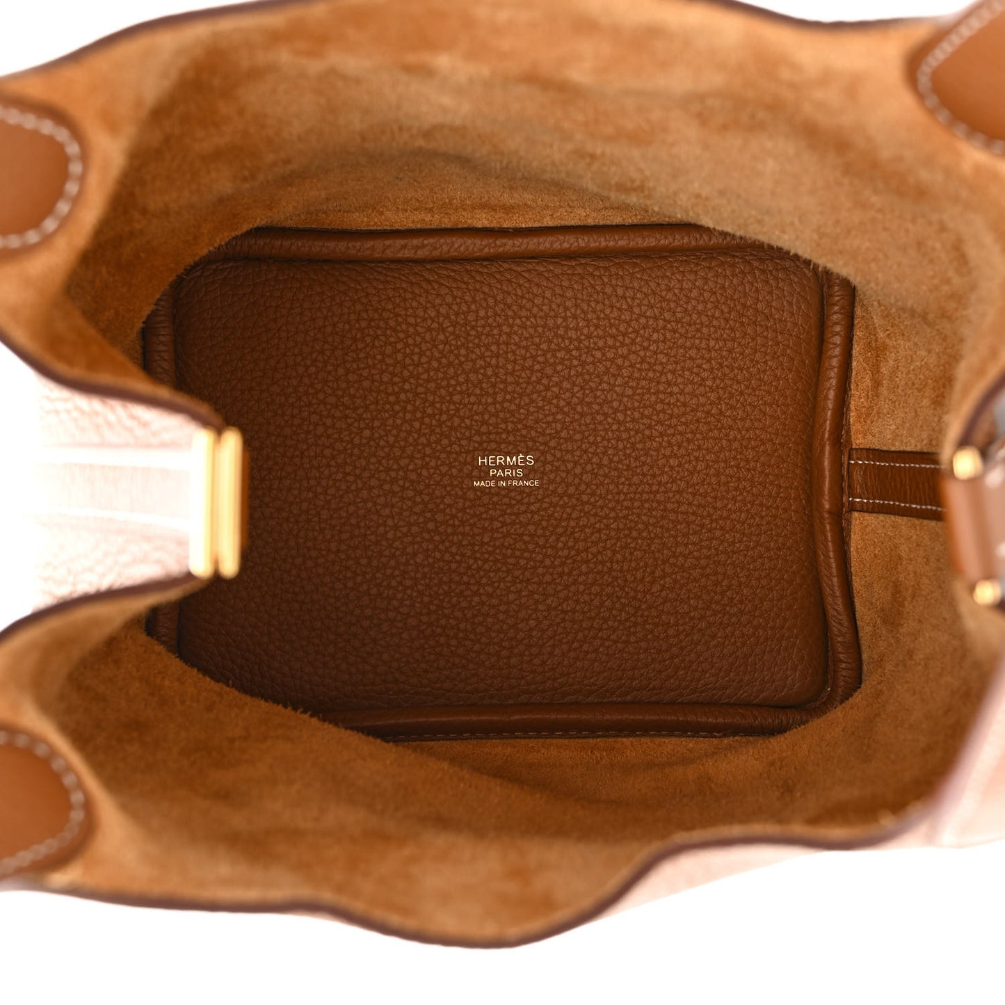 Taurillon Clemence Picotin Lock 18 PM Gold