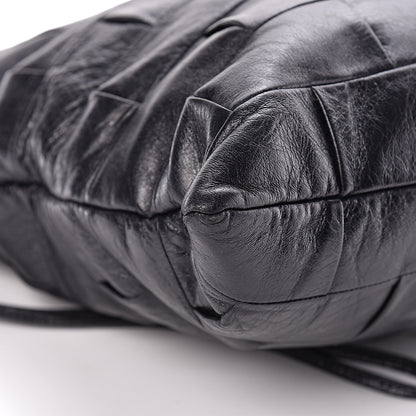 Chanel Lambskin Igloo Drawstring Tote Black 8 of 11