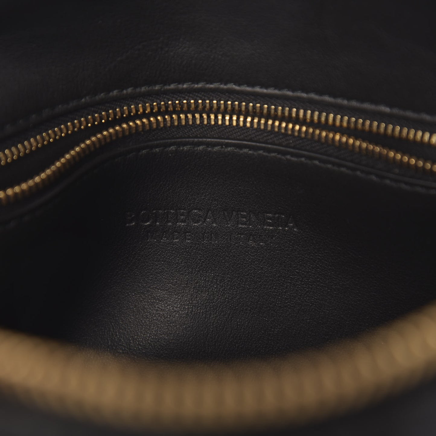 Nappa Intrecciato Crossbody Black