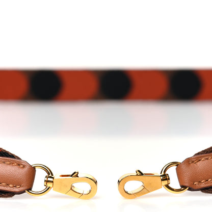 Hermes Toile Swift 25mm Sangle Flipperball Shoulder Strap Noisette Cuivre Gold 3 of 5