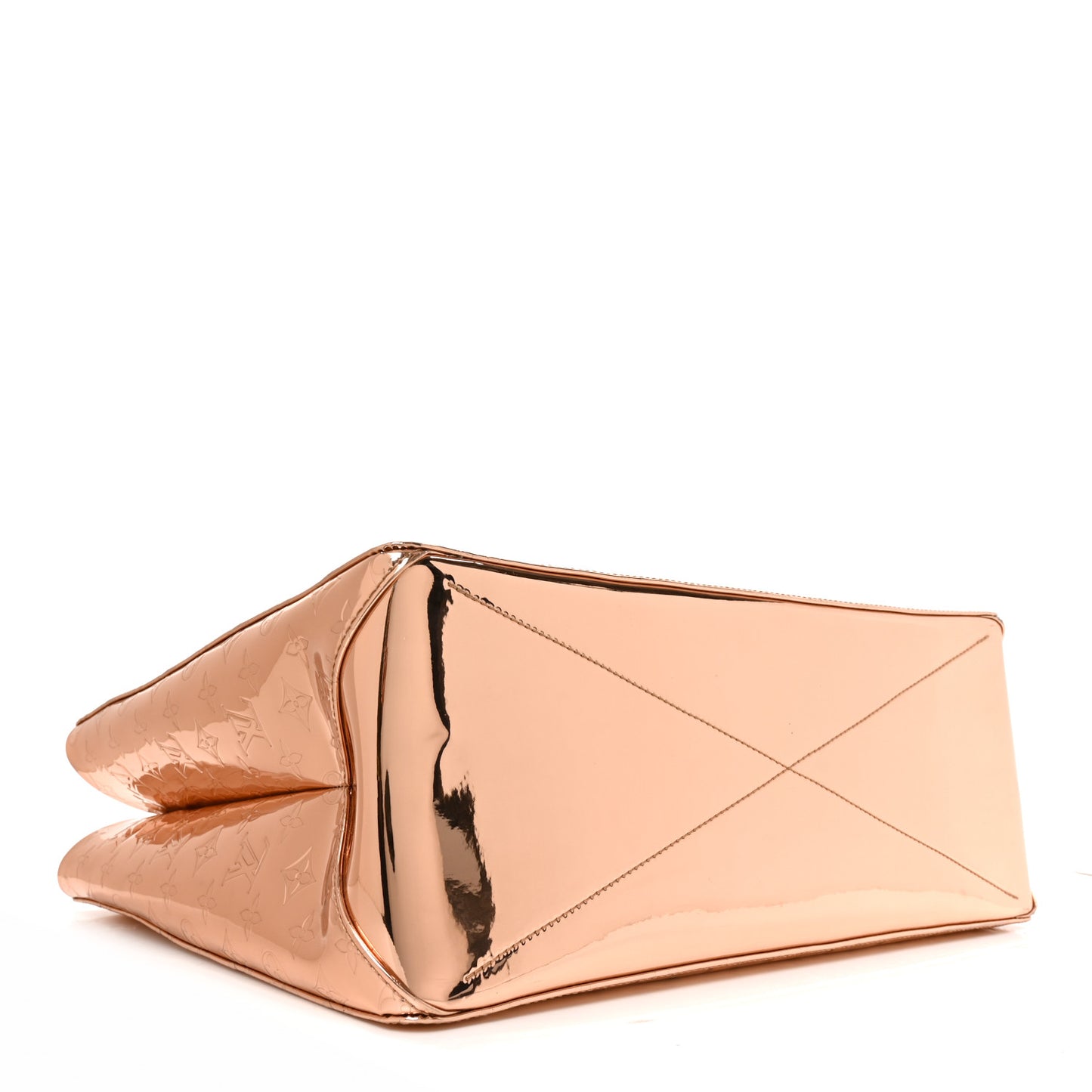 Monogram Mirror Shopper Tote MM Copper