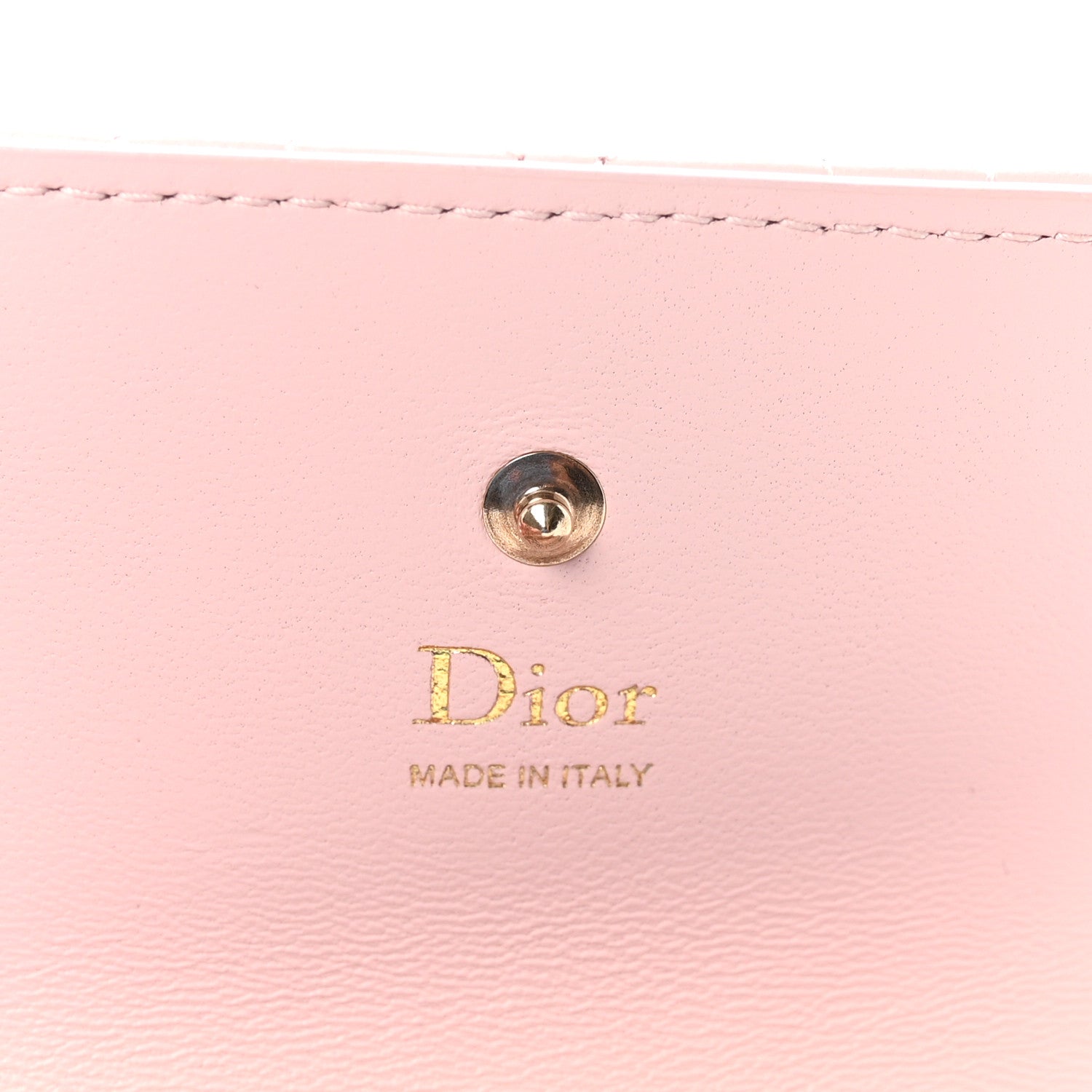Christian Dior Lambskin Cannage Bow My Dior Glycine Wallet Rose Soupir 6 of 8