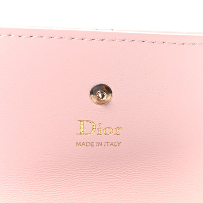 Christian Dior Lambskin Cannage Bow My Dior Glycine Wallet Rose Soupir 6 of 8