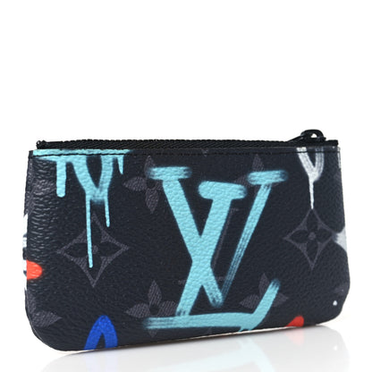 Louis Vuitton Monogram Eclipse LV Graffiti Key Pouch Multicolor 3 of 6