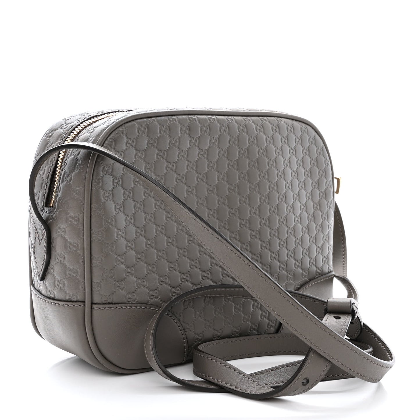 Microguccissima Mini Bree Messenger Bag Grey