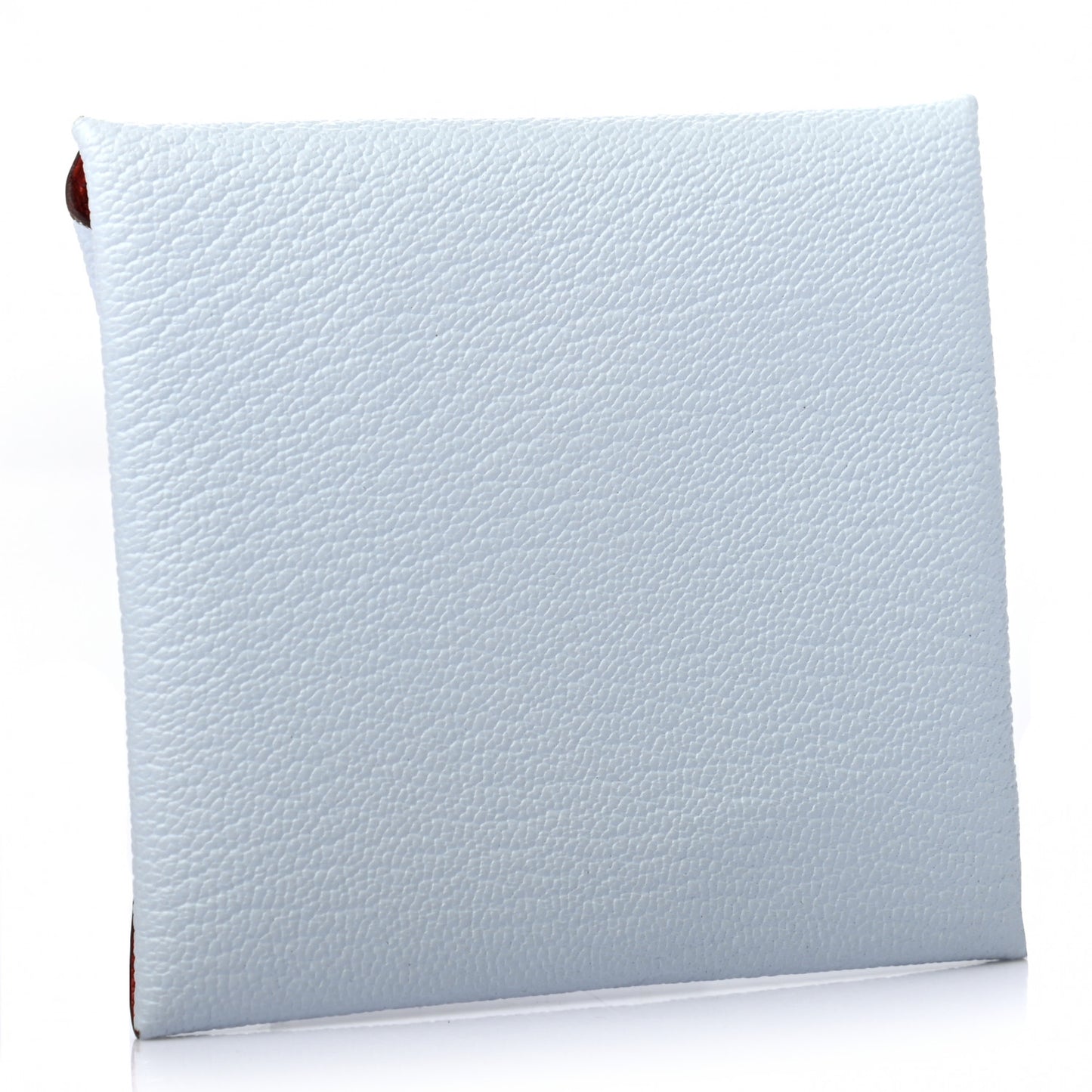 Chevre Mysore Bastia Verso Coin Purse Bleu Brume Brique