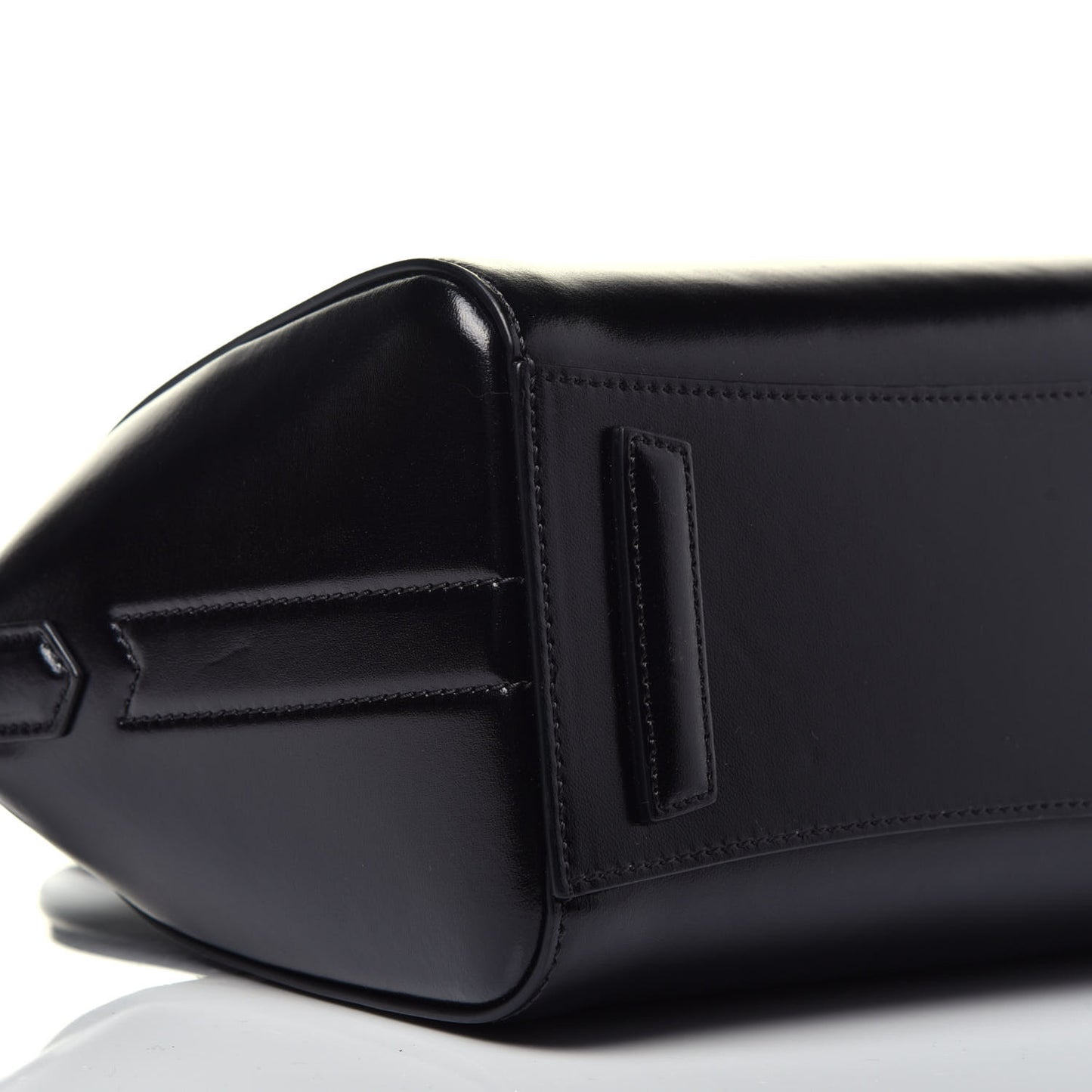 Shiny Lord Calfskin Mini Antigona Black