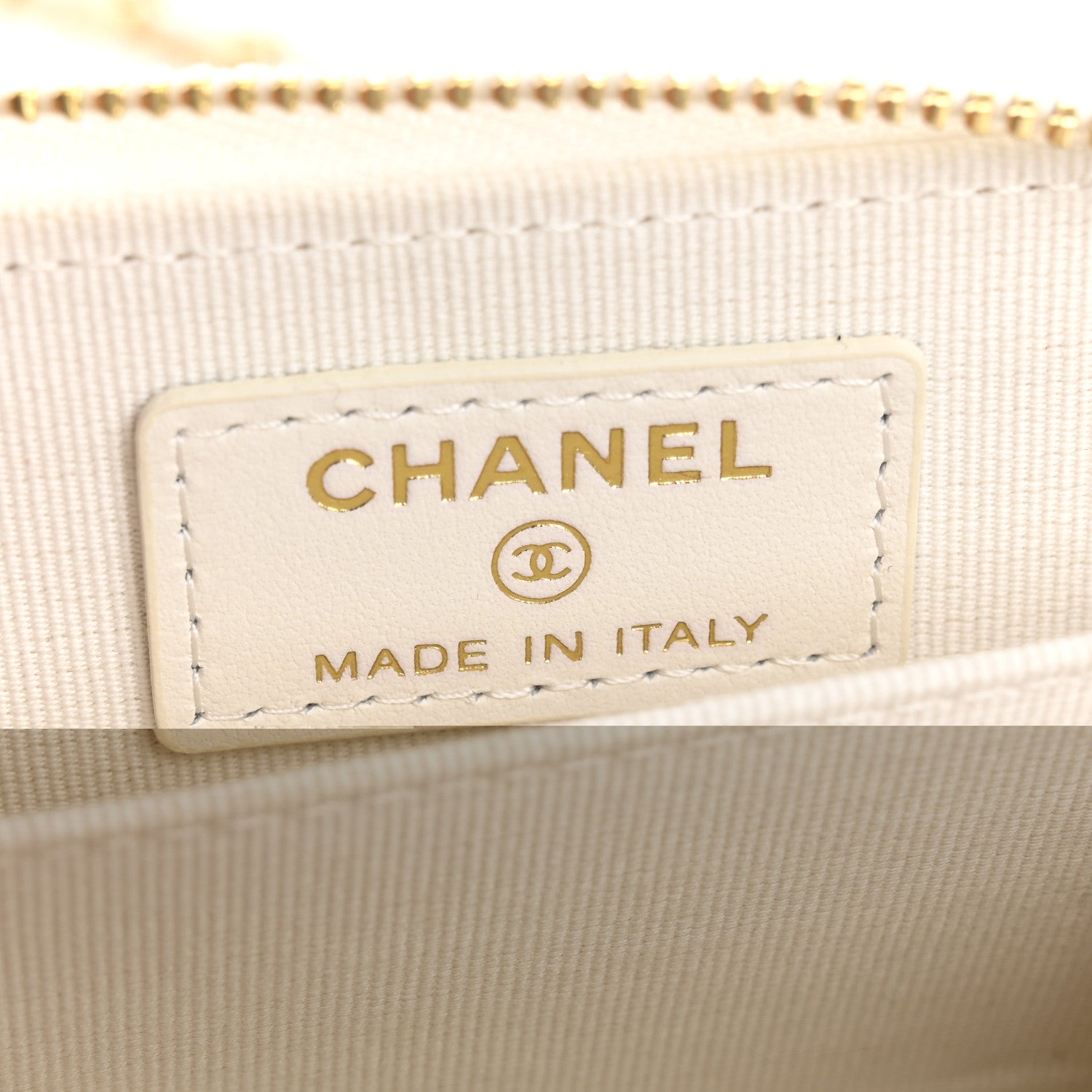 Chanel Tweed Quilted Bow Flap Card Holder On Chain White 6 of 12