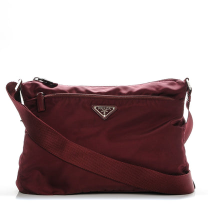 Prada Nylon Vela Flat Messenger Bag Ametista 1 of 7