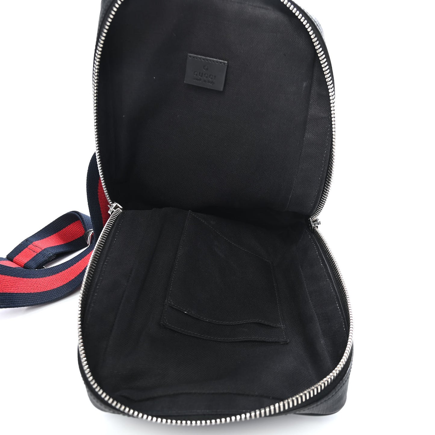 GG Supreme Monogram Web Belt Bag Black Grey