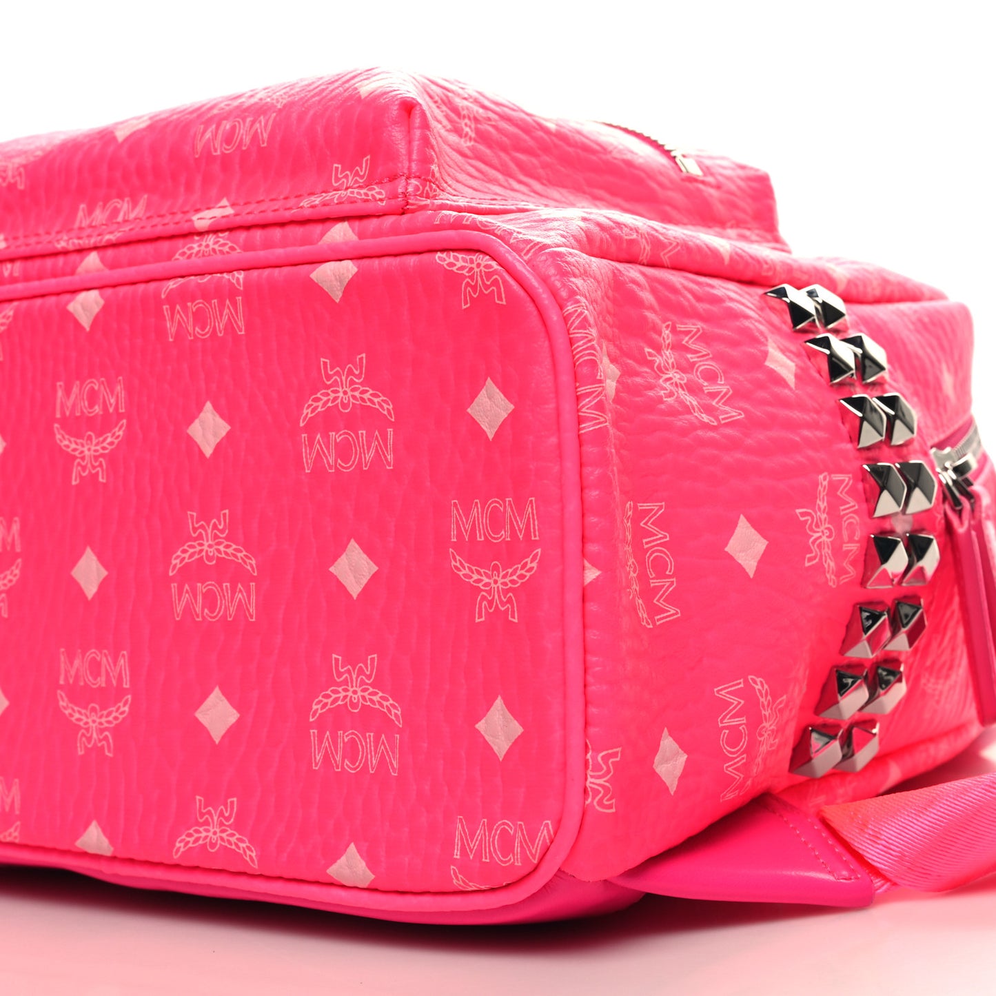 Visetos Small Side Stud Stark Backpack Neon Pink