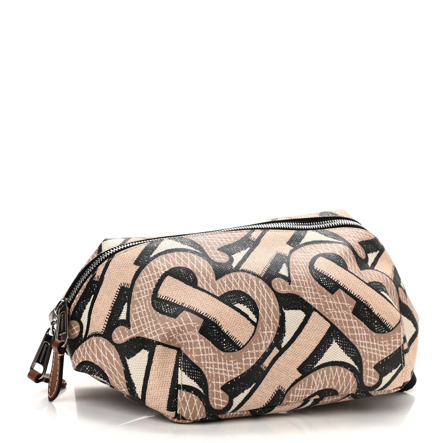 Burberry E-Canvas Monogram Medium Sonny Bum Bag Dark Beige 4 of 9