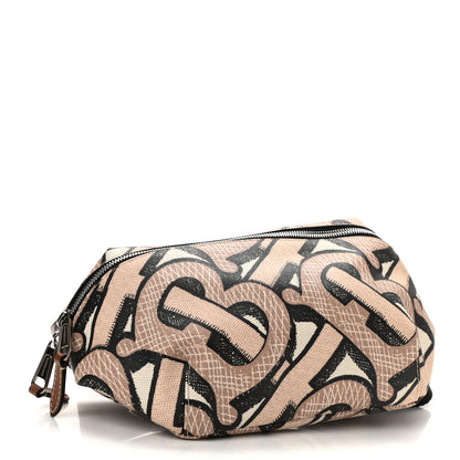 Burberry E-Canvas Monogram Medium Sonny Bum Bag Dark Beige 4 of 9