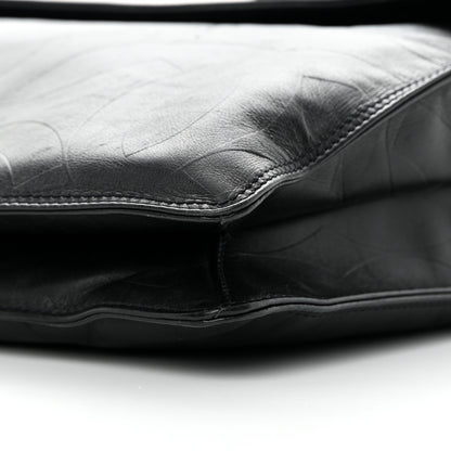 Chanel Calfskin Embossed CC Messenger Bag Black 10 of 15