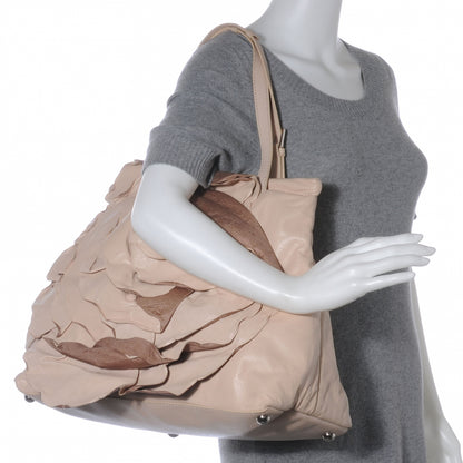 Valentino Garavani Nappa Raised Rose Petalee Tote Blush 2 of 8