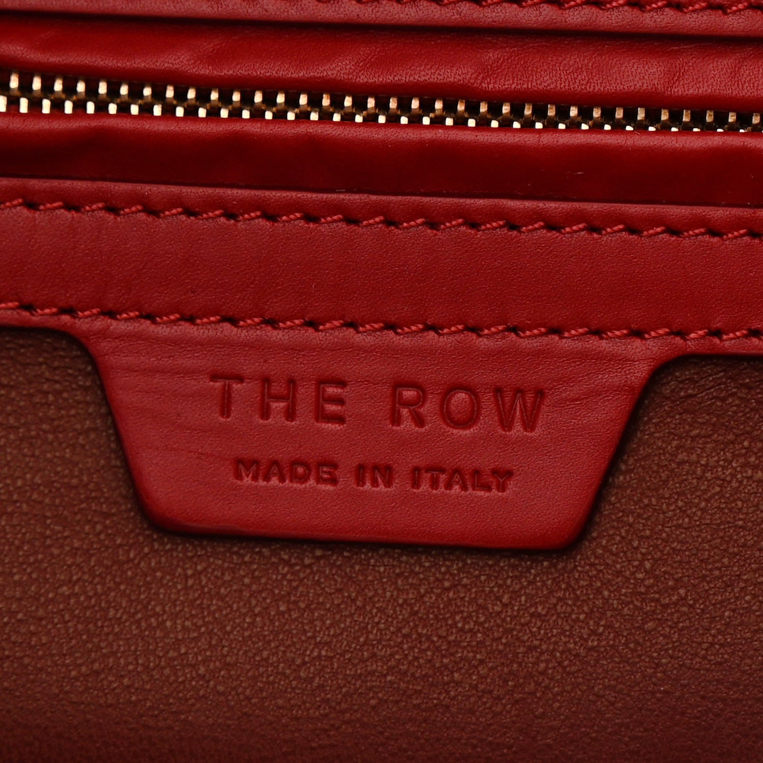 The Row Calfskin Polly Tote Red 6 of 9