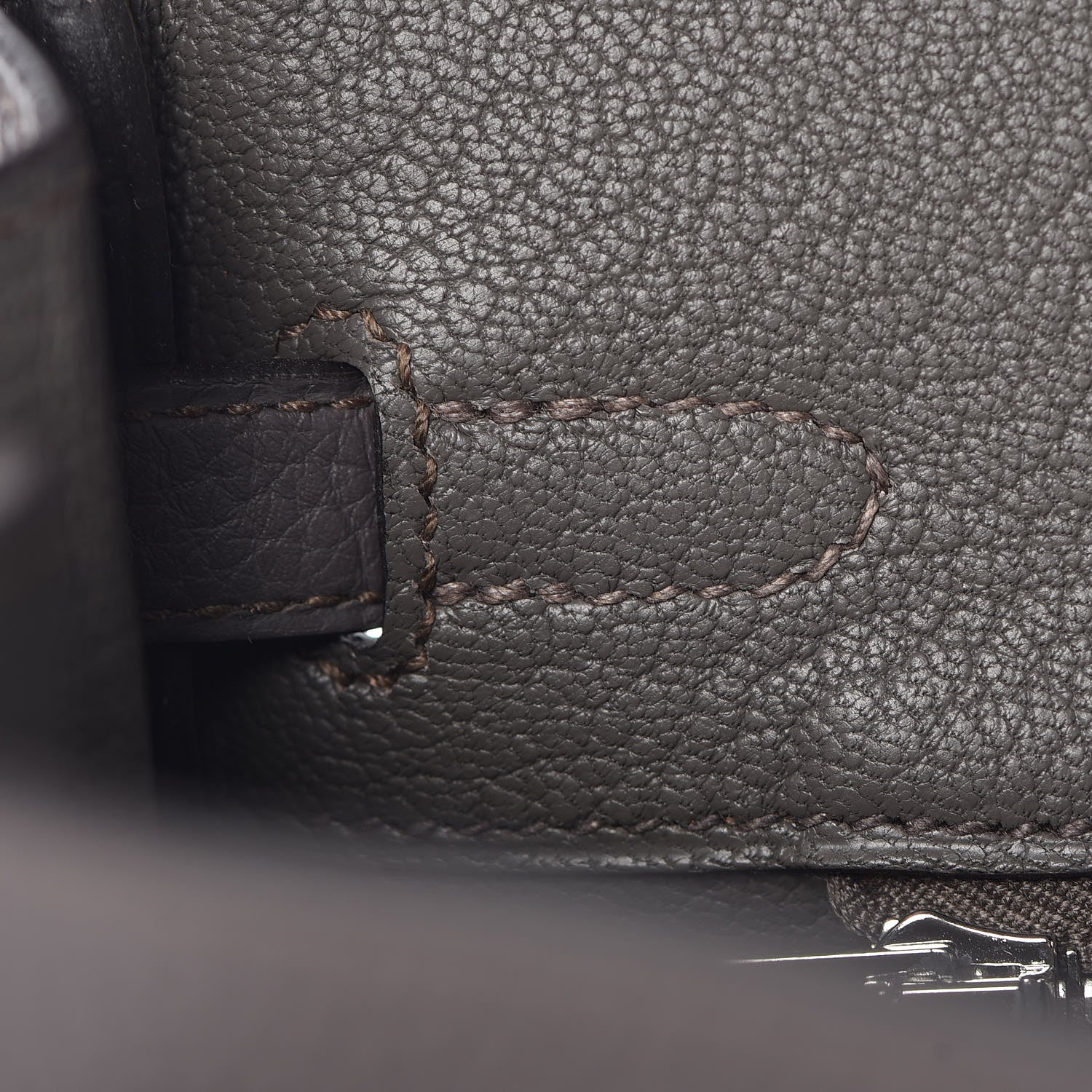 Hermes Togo Birkin 25 Etain 17 of 37