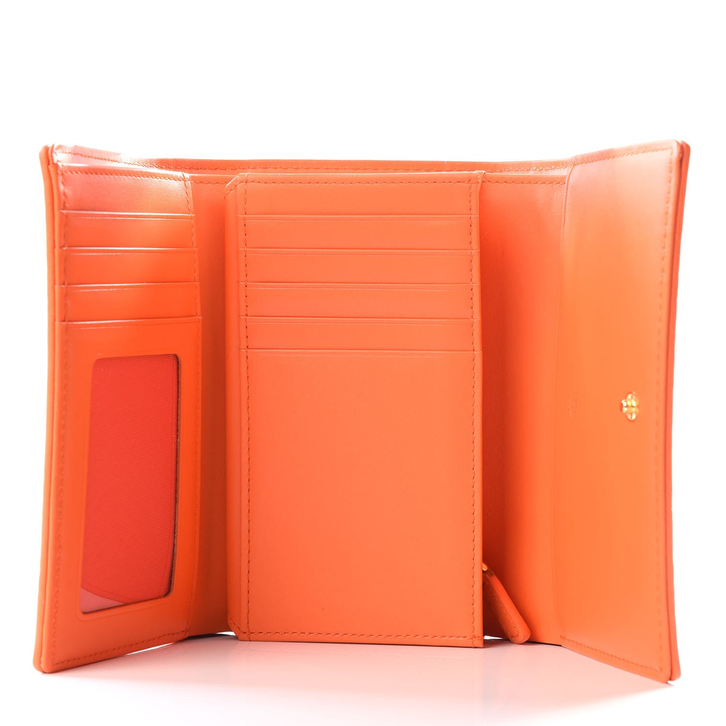 Visetos Tri-Fold Wallet Cognac Orange