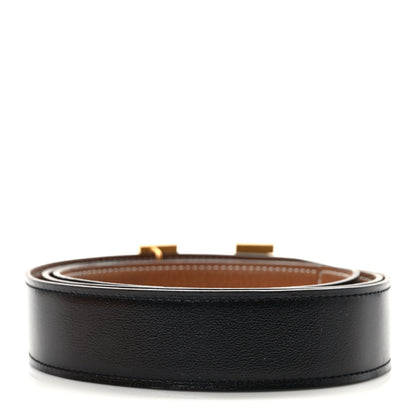 Hermes Box Togo 32mm H Belt 100 40 Black Gold 2 of 7