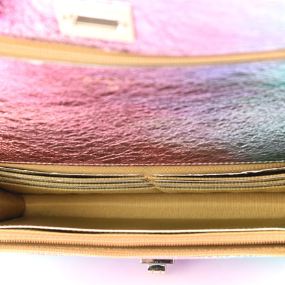 Chanel Metallic Goatskin Quilted 2.55 Reissue Wallet on Chain WOC Multicolor 4 of 10