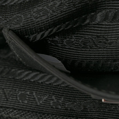 Prada Re-Nylon Saffiano Triangle Shoulder Bag Black 7 of 10