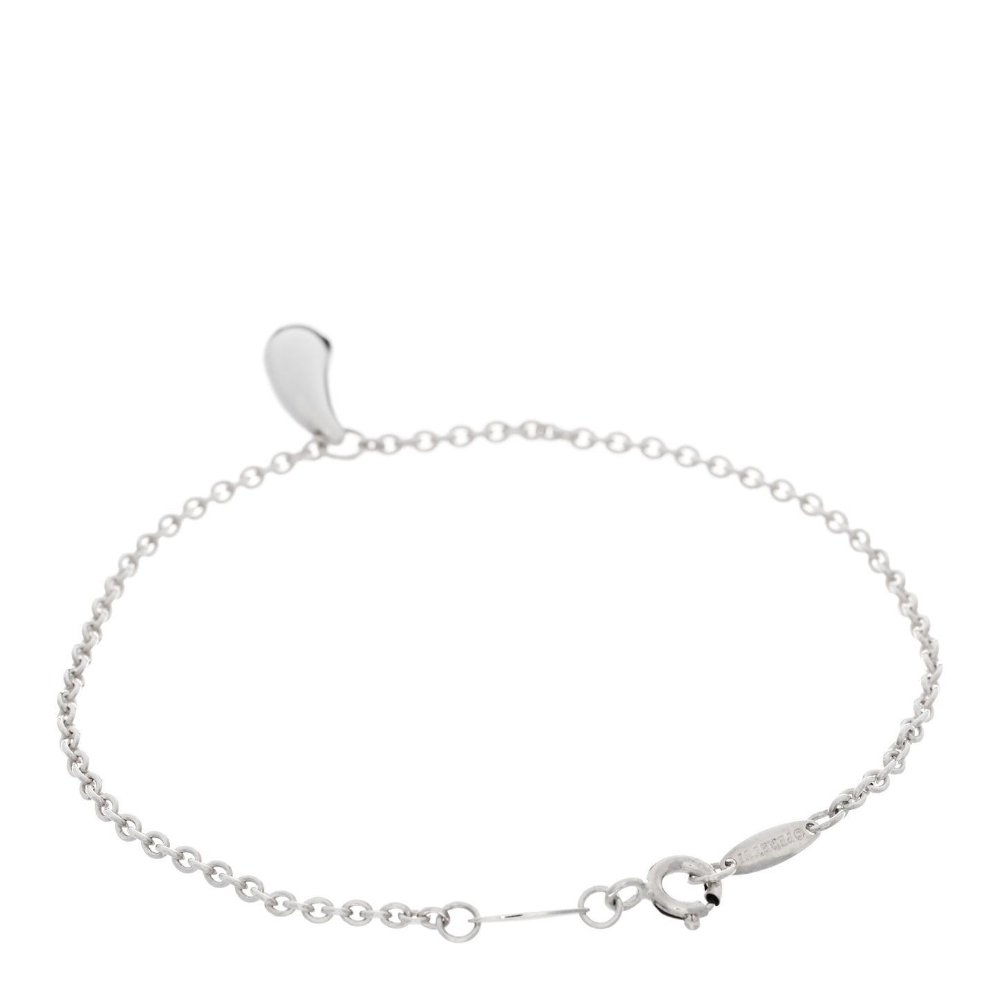 Sterling Silver Elsa Peretti Teardrop Charm Bracelet