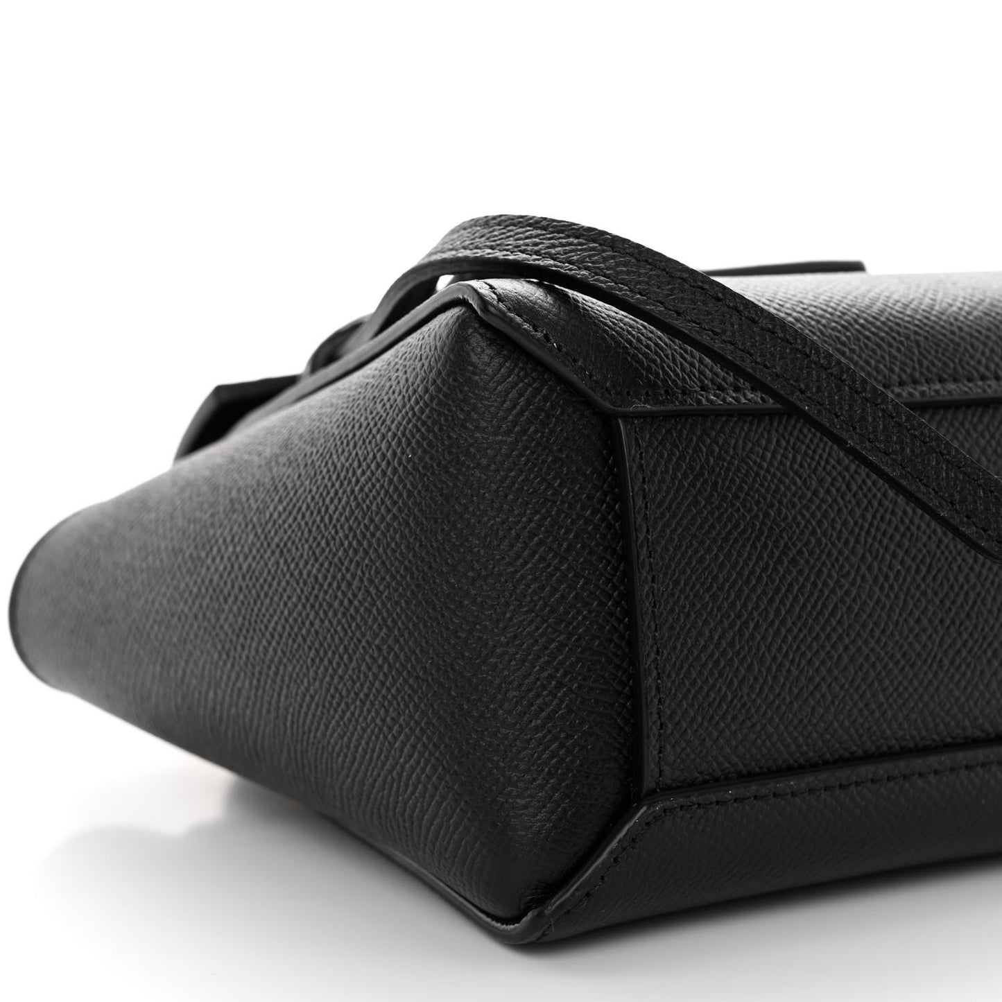 Grained Calfskin Pico Belt Bag Black