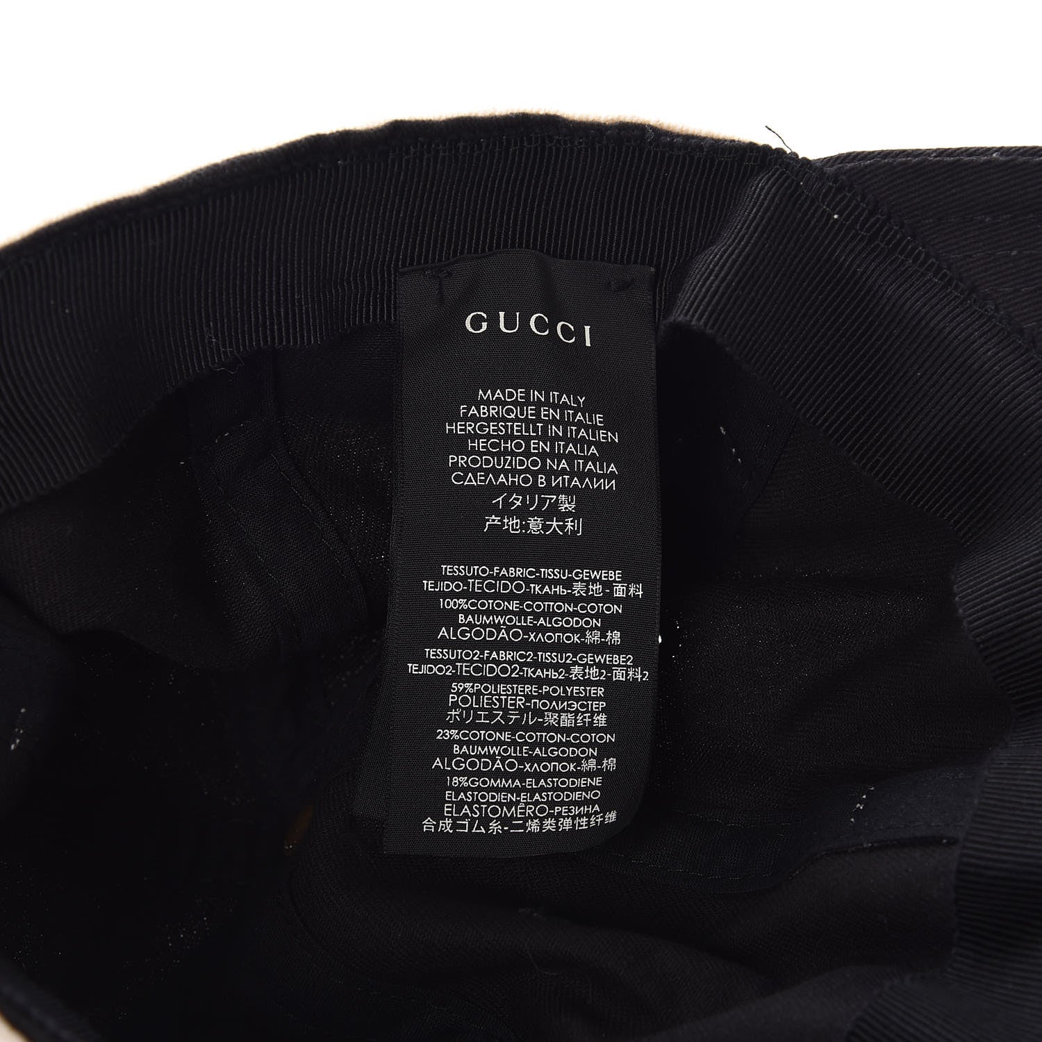 Gucci Baseball Hat with Headband L Black 8 of 15