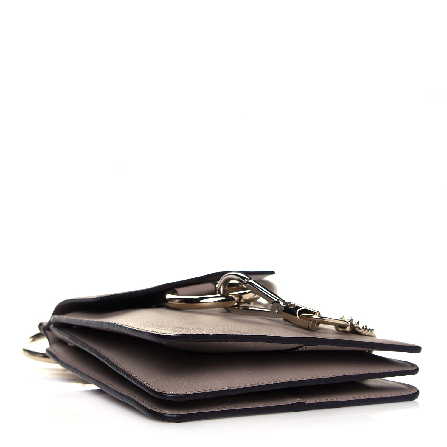 Chloe Suede Calfskin Mini Faye Bracelet Bag Motty Grey 4 of 12
