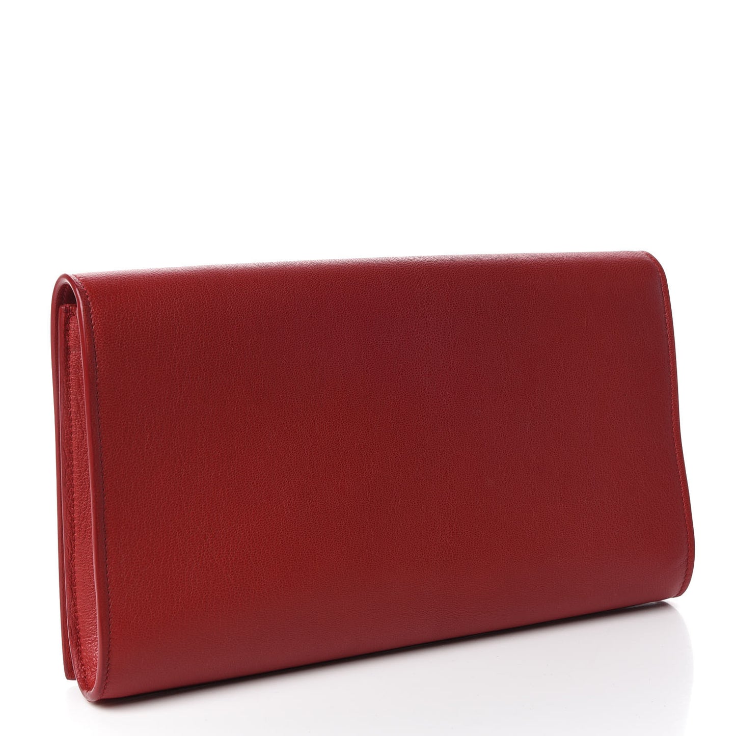 Calfskin Monogram Large Belle De Jour Clutch Red