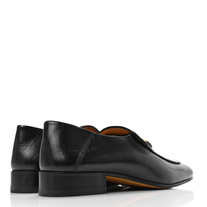 Gucci Goatskin Womens Horsebit Mid-Heel Loafers 38.5 Black 4 of 7