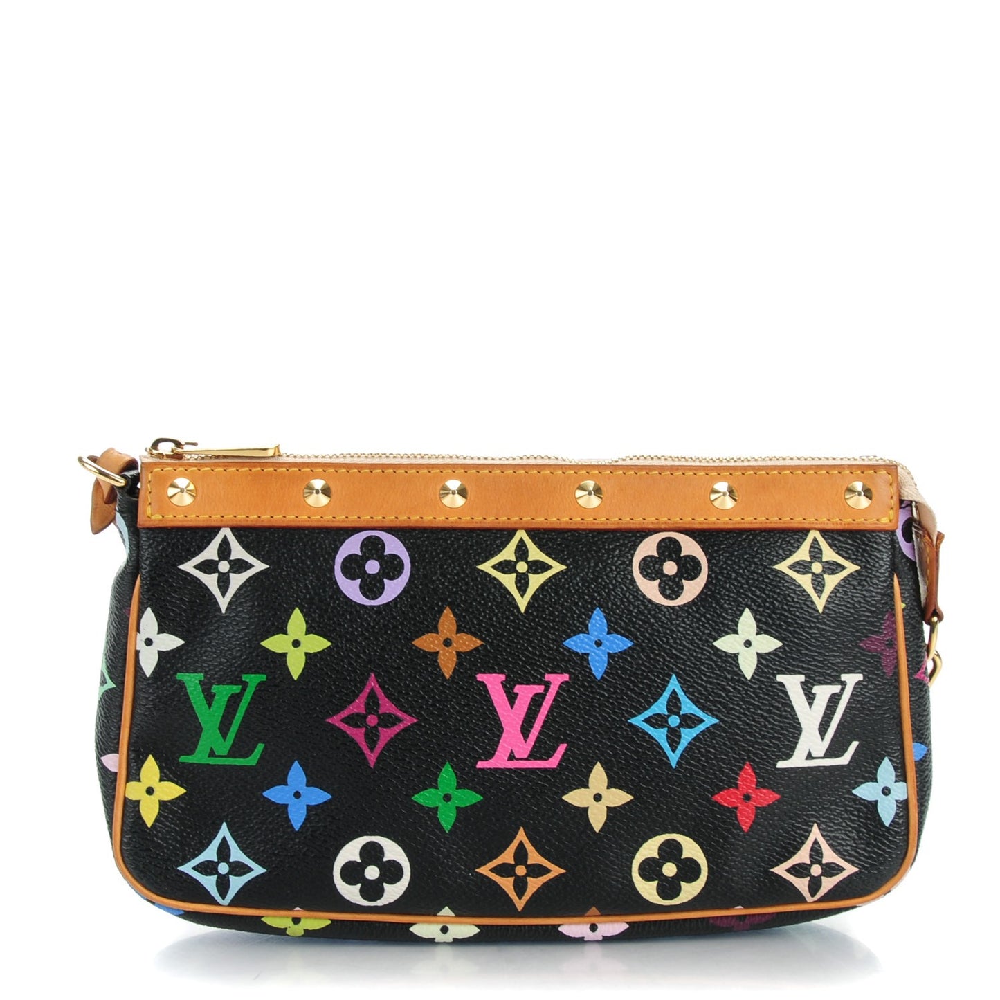 Monogram Multicolor Pochette Accessories Black