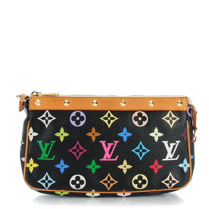 Louis Vuitton Monogram Multicolor Pochette Accessories Black 1 of 8