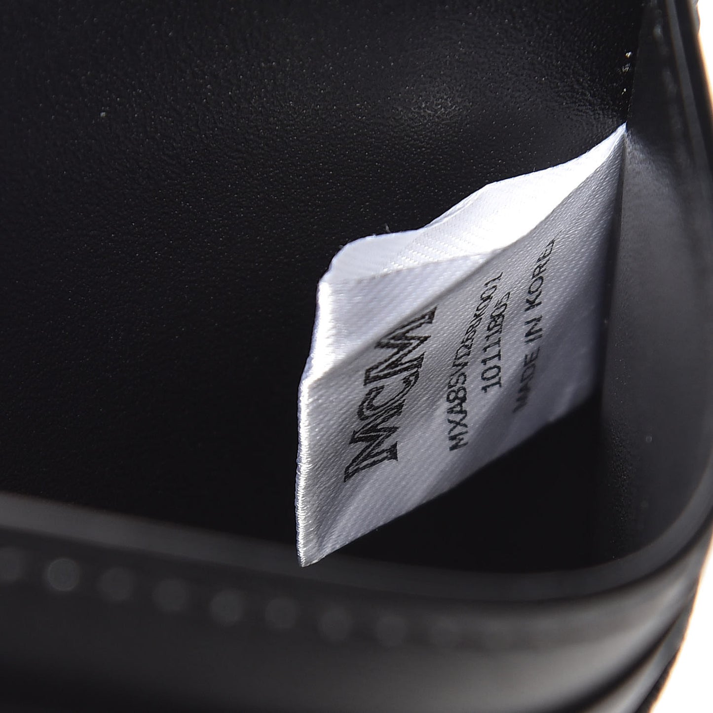 Calfskin Visetos Mini Card Case Black