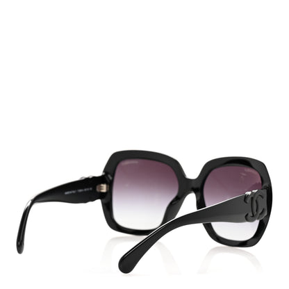 Chanel Acetate Square Sunglasses 71391A Black 4 of 8