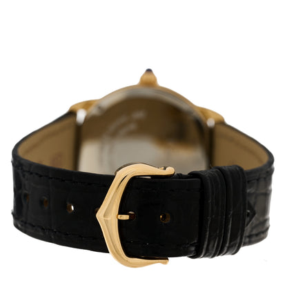 Cartier Stainless Steel 18K Yellow Gold Alligator 29mm Ronde Solo Quartz Watch 3 of 4