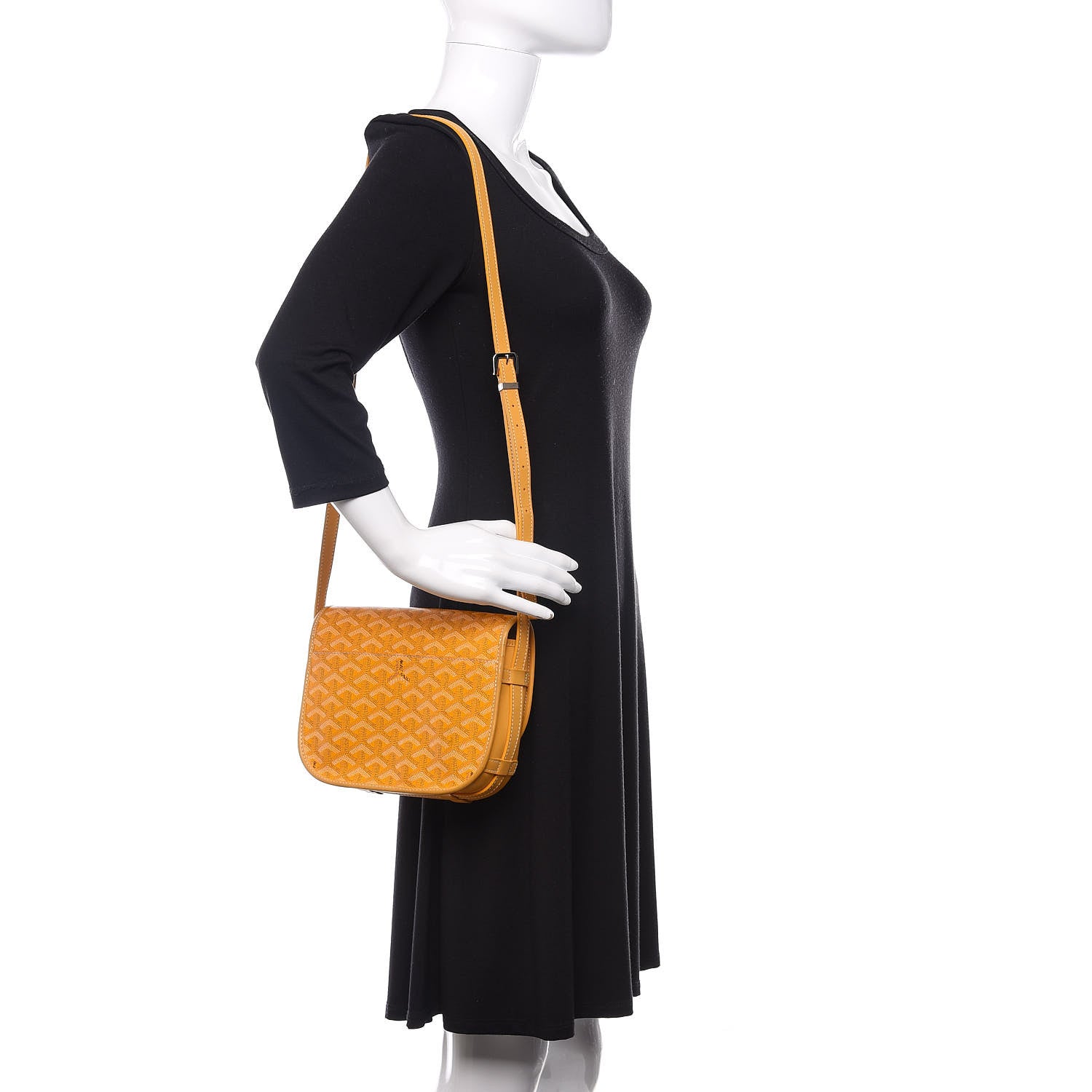 Goyard Goyardine Belvedere PM Messenger Bag Yellow 3 of 13