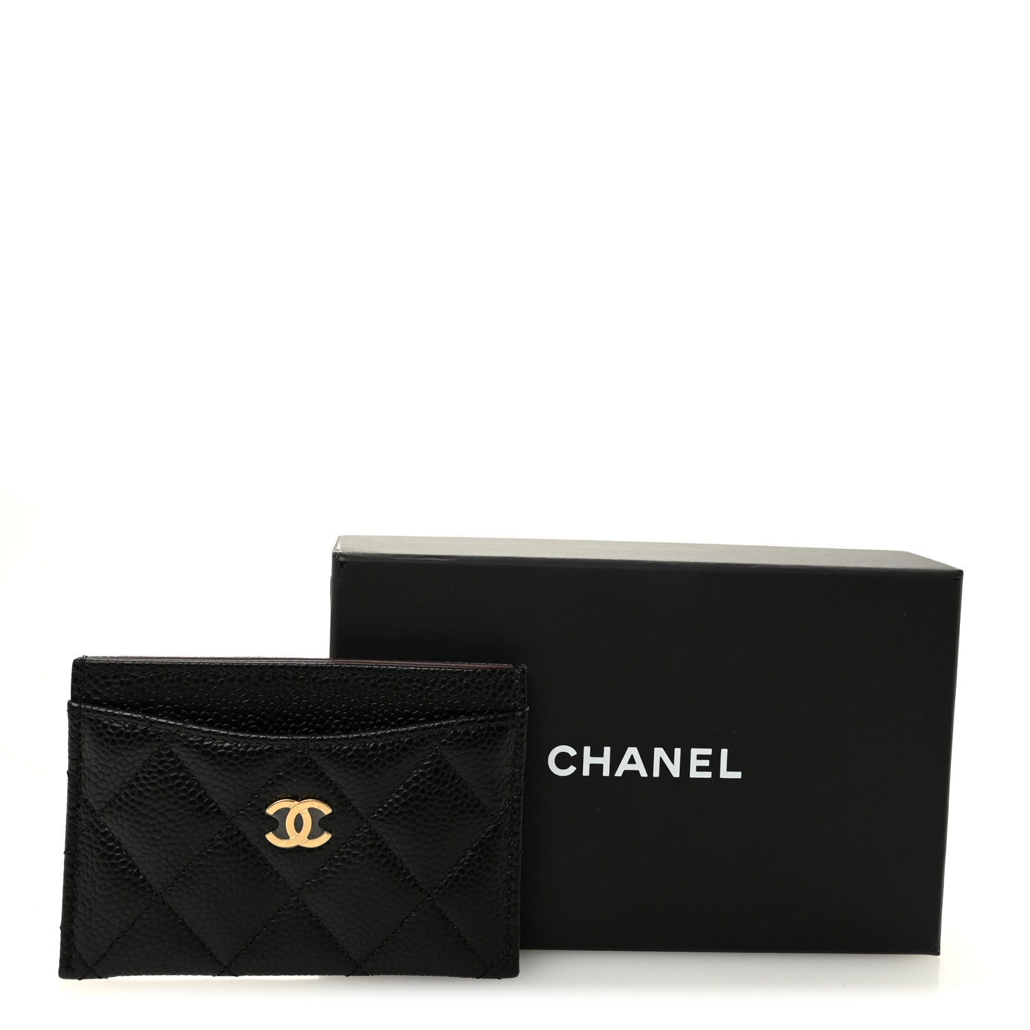 Chanel Caviar Quilted Card Holder Black 9 of 9